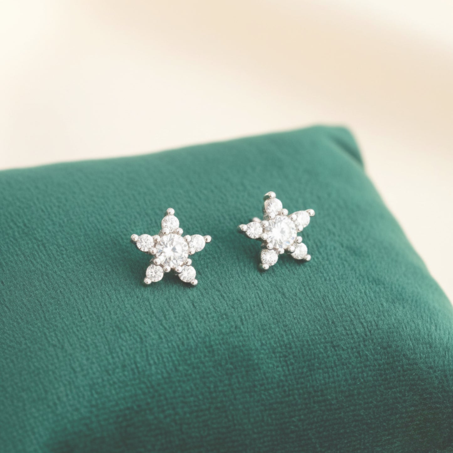 Aretes Estrella Cristal Brillante