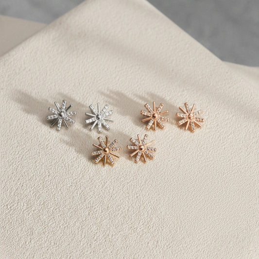 Aretes Estrella Radiante Starburst