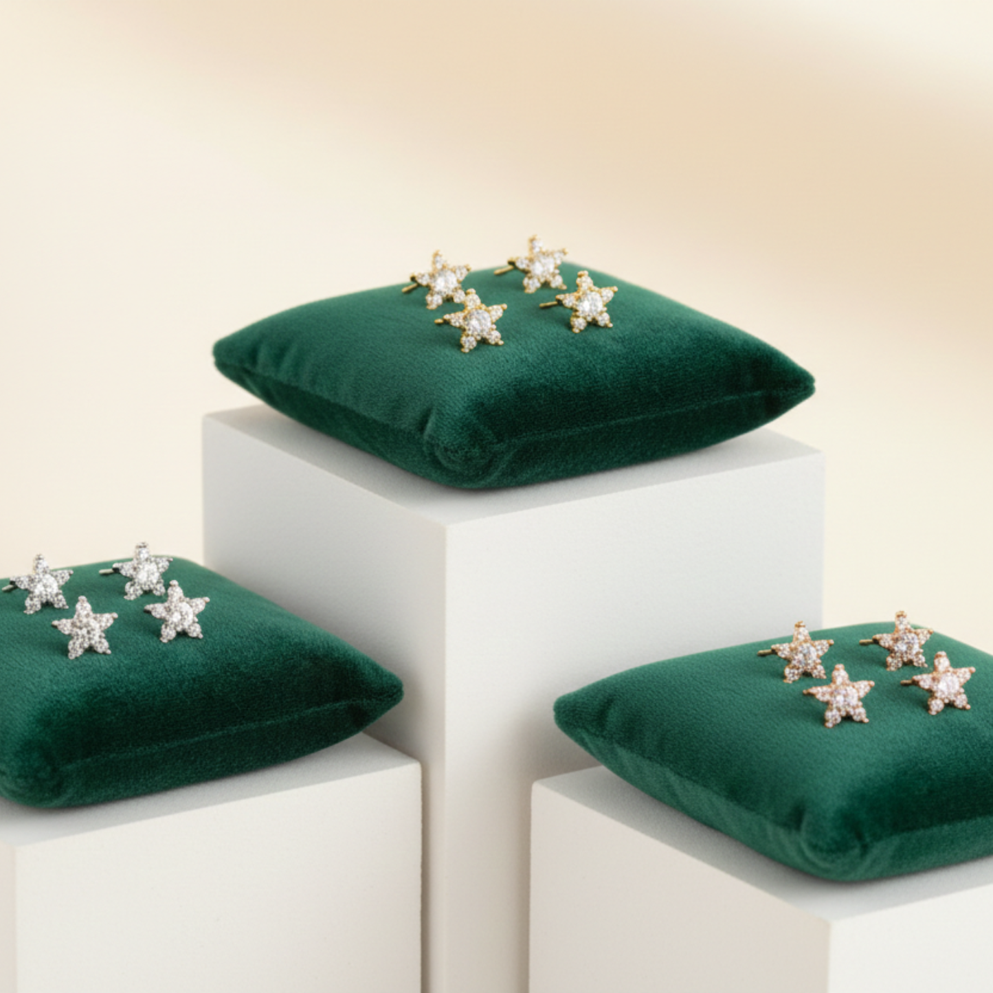 Aretes Estrella Cristal Brillante